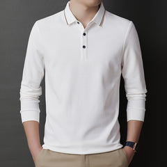 Men's Cotton Lapel Polo Shirt