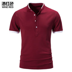 2023 Men's Stand Collar POLO Shirt