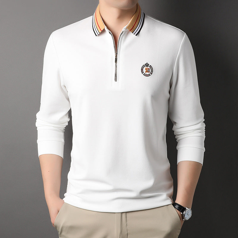 Men's Half Zip Polo Shirt