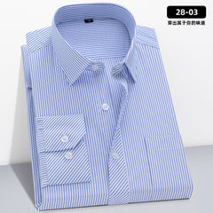 Men's Loose Plus Size Striped Shirt