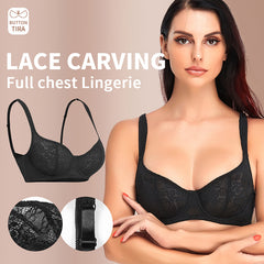 Underwire lace jacquard super thin BCDEF bra V210607