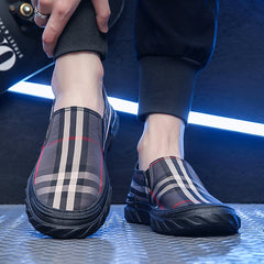 Men's Striped Print Casual Shoes