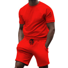 Men's Short Sleeve Sports Leisure Fitness Suit