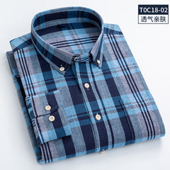 Men's Fashion Square Collar Casual Cotton Linen Shirt