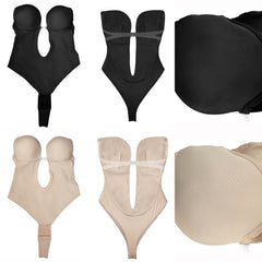 Invisible Straps Body Sculpting Wedding Evening Dress One Piece