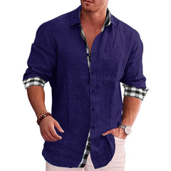 2022 Fall Casual Men's Cotton Linen Shirt