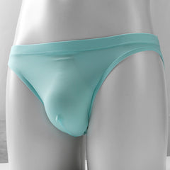 Men's Solid Color Breathable Low Waist Plus Size Briefs