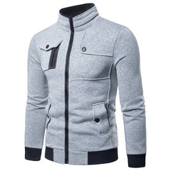 Men's Stand Collar Multi Pocket Jacket