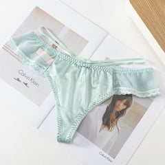 Lace Strap Hollow Transparent Sexy Low Waist Thong