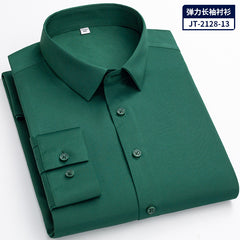 Men's Non-Iron High Stretch Silk Shirt