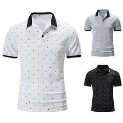 Men's Lapel Printed POLO Shirt