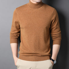 Men's Pure Wool Turtleneck Sweater