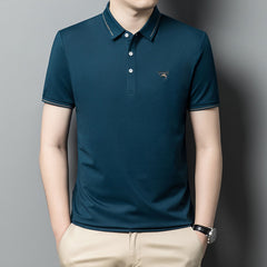 2023 New Men's High Quality Lapel Polo Shirt