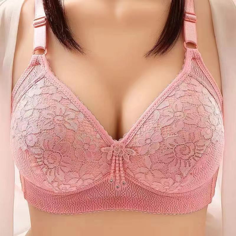 Plus Size Wireless Lace Bra
