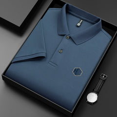 Men's Simple Loose Lapel Cotton Polo Shirt