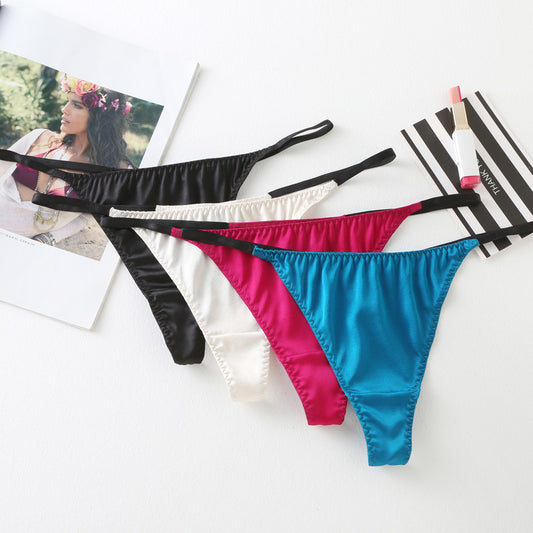 Low Rise Sexy Silk Thong