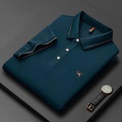2023 New Men's High Quality Lapel Polo Shirt