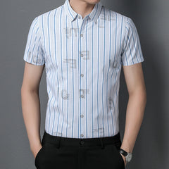 Trendy striped casual shirt