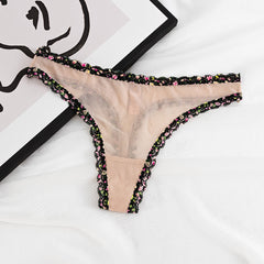 Lace Sexy Low Waist See-through Thong