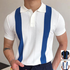 Summer Striped Slim Business POLO Shirt