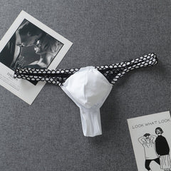 Men's Ice Silk Sexy Stitching Thong
