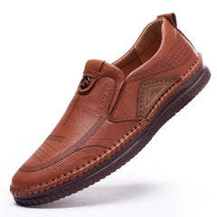 Men's casual breathable non-slip leather shoes