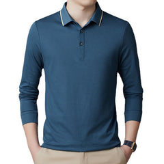 Men's Cotton Lapel Polo Shirt