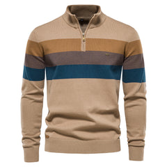 2022 New Open Chest Stand Collar Knitted Sweater