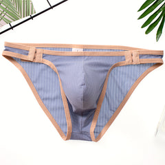 Men's Color-block Quick-drying Adjustable Size Briefs