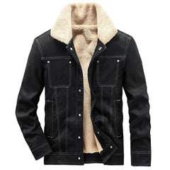 Men's Casual Warm Cotton Sherpa Cashmere Jacket