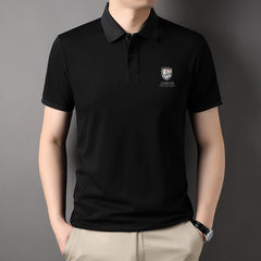 Business casual trend loose plus size polo shirt