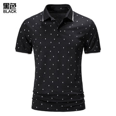 Men's Lapel Printed POLO Shirt