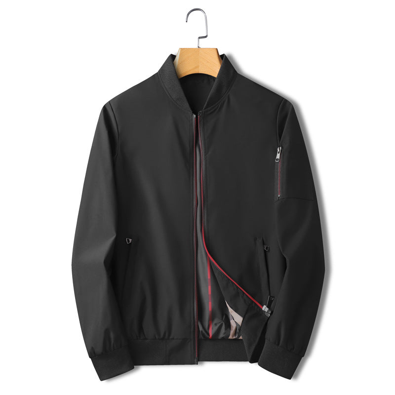 Spring New Men's Loose Zipper Casual Coat Jacket