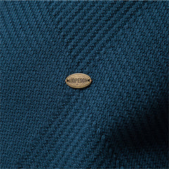 Men's Lapel Jacquard Casual Sweater