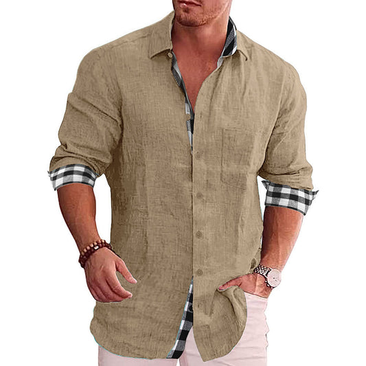 2022 Fall Casual Men's Cotton Linen Shirt