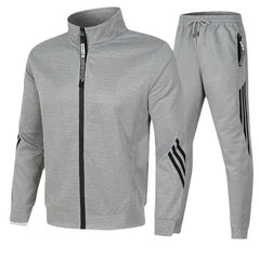 Men's Stand Collar Zipper Sports Leisure Suit