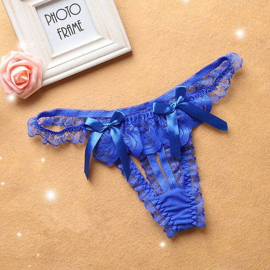 Bow Lace Oversized Thong