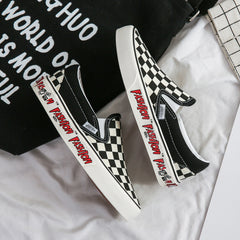 Black and White Checkerboard Espadrilles