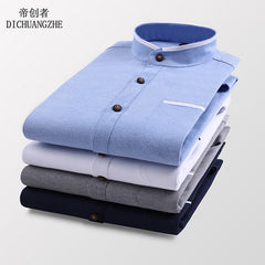 Men's Stand Collar Business Casual Shirt
