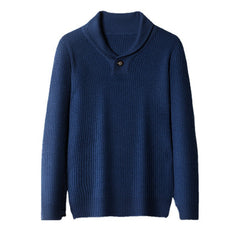 Men's Solid Color Casual Cashmere Sweater
