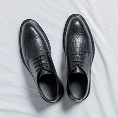 Men's Carved Leather Business Casual Leather Shoes
