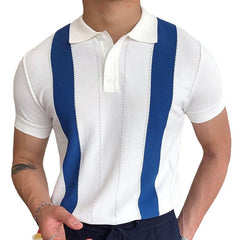 Summer Striped Slim Business POLO Shirt