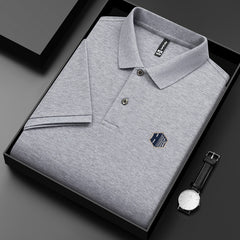 Men's Simple Loose Lapel Cotton Polo Shirt
