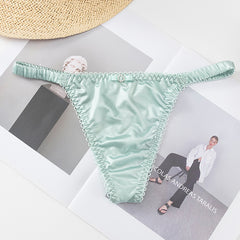 Low Waist Sexy Thin Strap Sheer Lightweight Soft Thong