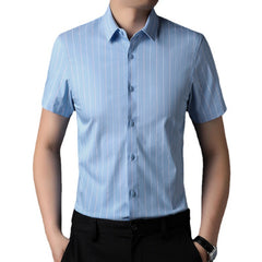 Business casual non-iron ice silk shirt