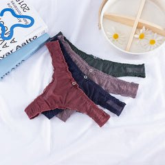 Lace Sexy Light See-through Thong