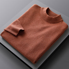 Winter Solid Color Half Turtleneck Sweater