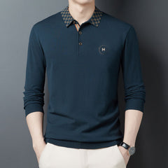 2023 Men's New Business Embroidery Polo