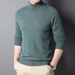 Men's Pure Wool Turtleneck Sweater