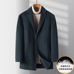 Men's Winter Double Sided Woolen Coat